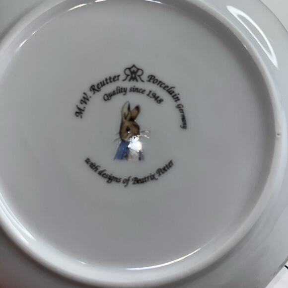 Beatrix Potter Childs Cup And Saucer Reutter Porzellan Germany - Picture 6 of 8